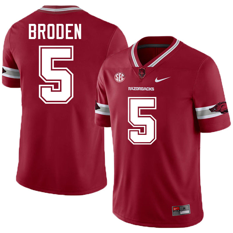 Tyrone Broden Arkansas Jersey,Arkansas Razorbacks #5 Tyrone Broden Jersey Youth College-Alternate